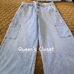 American Eagle Sky Blue Baggy Jeans BRAND NEW💥